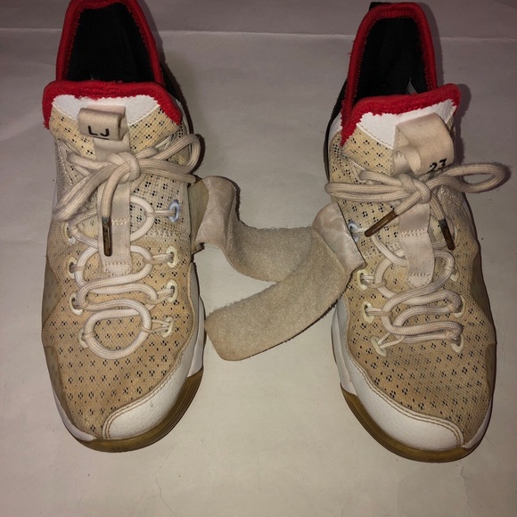 Nike Lebron 14 Flip The Switch White Red GS Grade Size 5Y Authentic - Picture 11 of 11